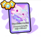 Huge Blurred Axolotl Card