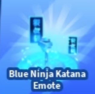 Blue Ninja Katana Emote