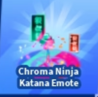 Chroma Ninja Katana Emote