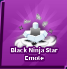 Black Ninja Star Emote