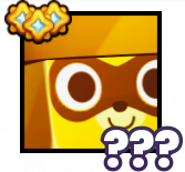 Golden Huge Mushroom Raccoon