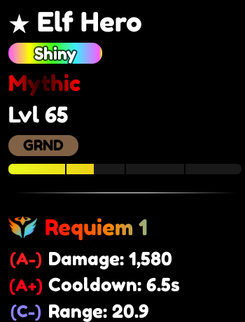 Elf Hero SHINY REQUIEM (Mythical)