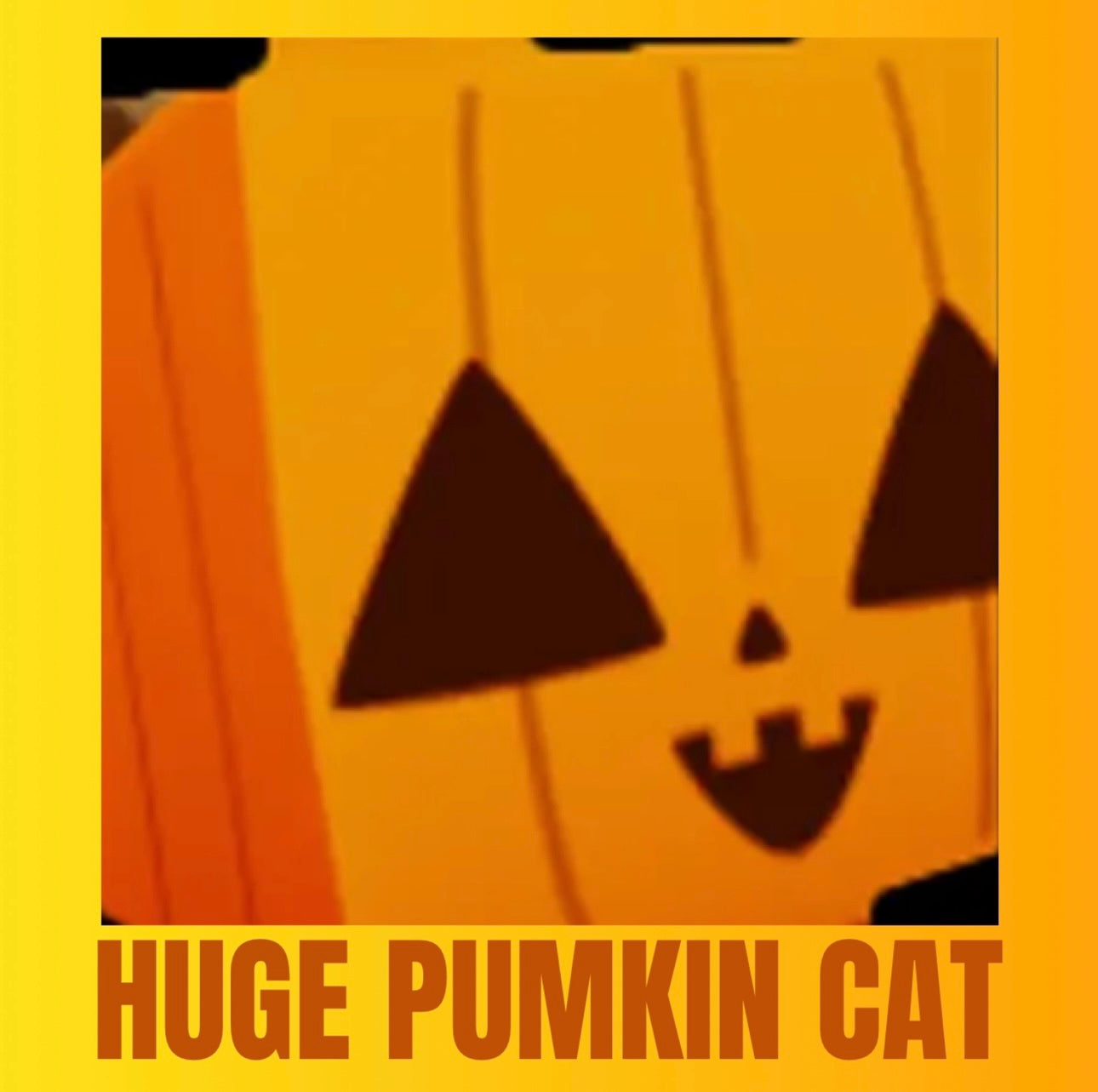 Huge Pumpkin Cat