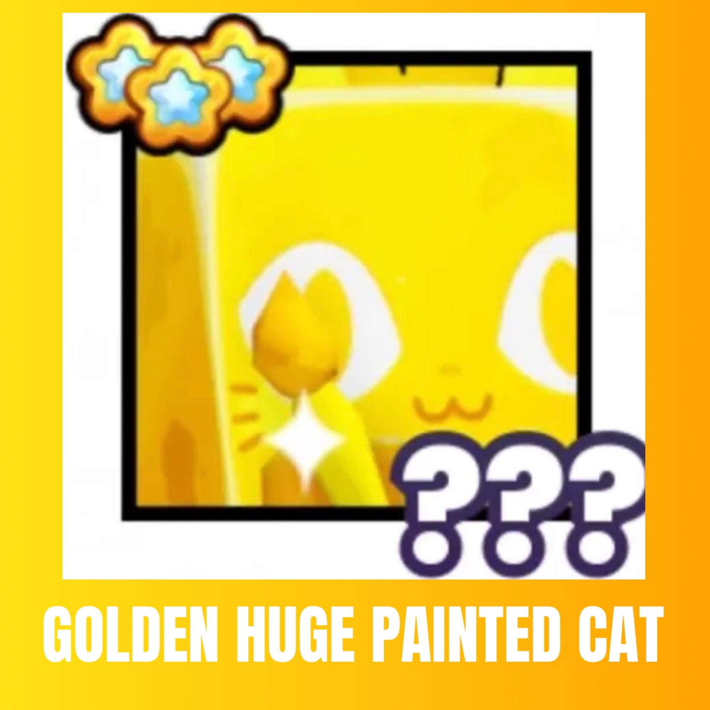 Golden Huge Painted Cat
