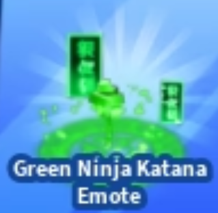 Green Ninja Katana Emote