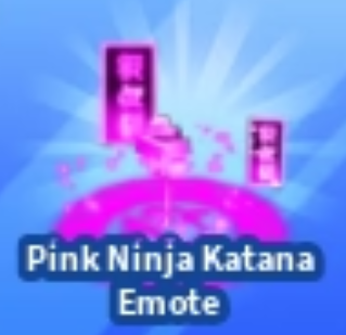 Pink Ninja Katana Emote