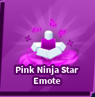 Pink Ninja Star Emote